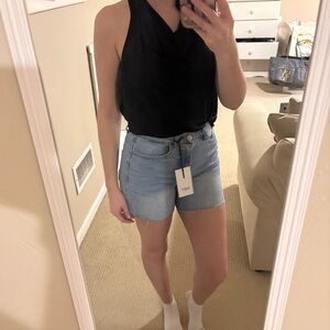 Oat New York Light Blue Denim Shorts